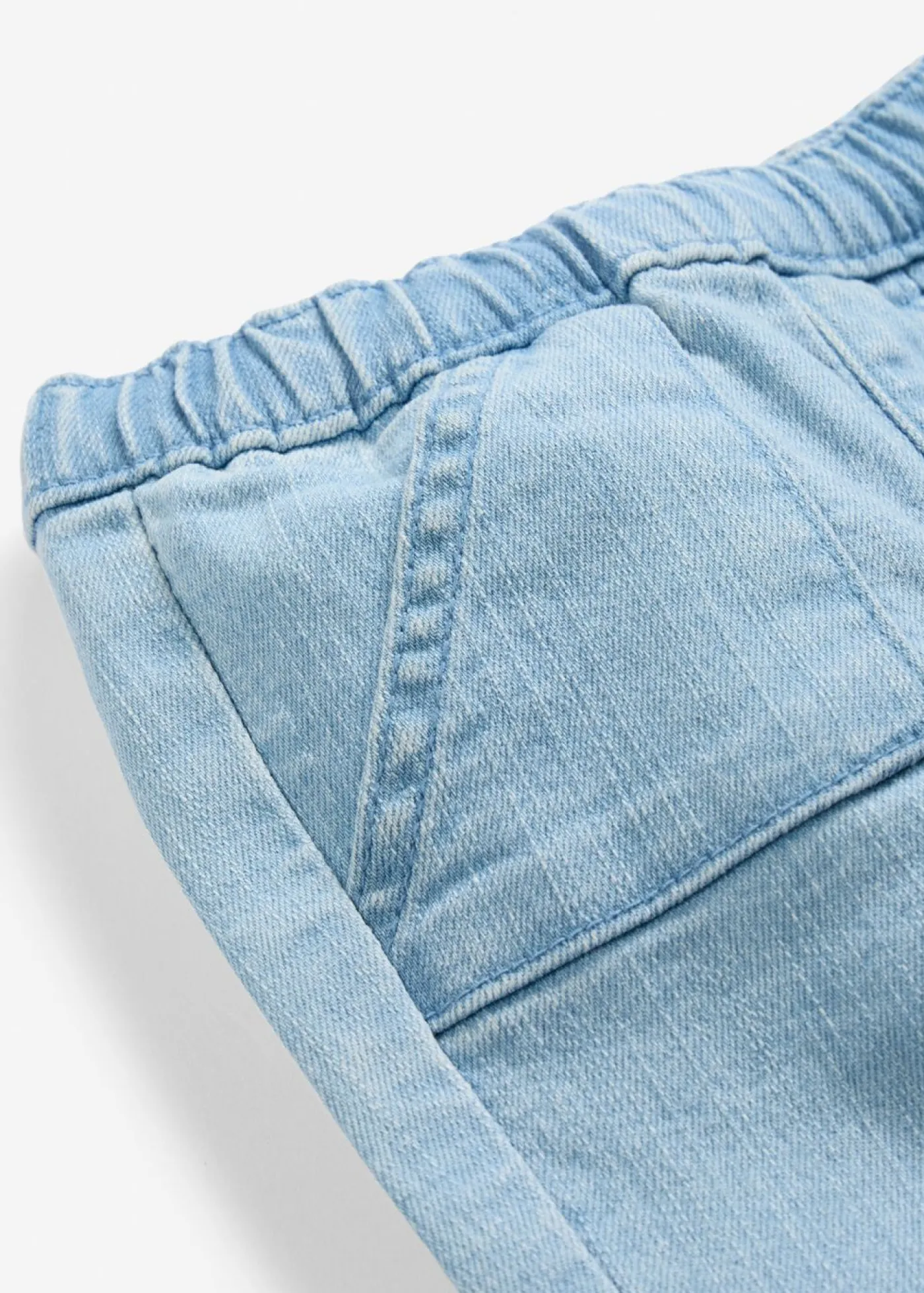 bonprix bonprix Pantalones>Pantalón con cinturilla elástica Azul piedra