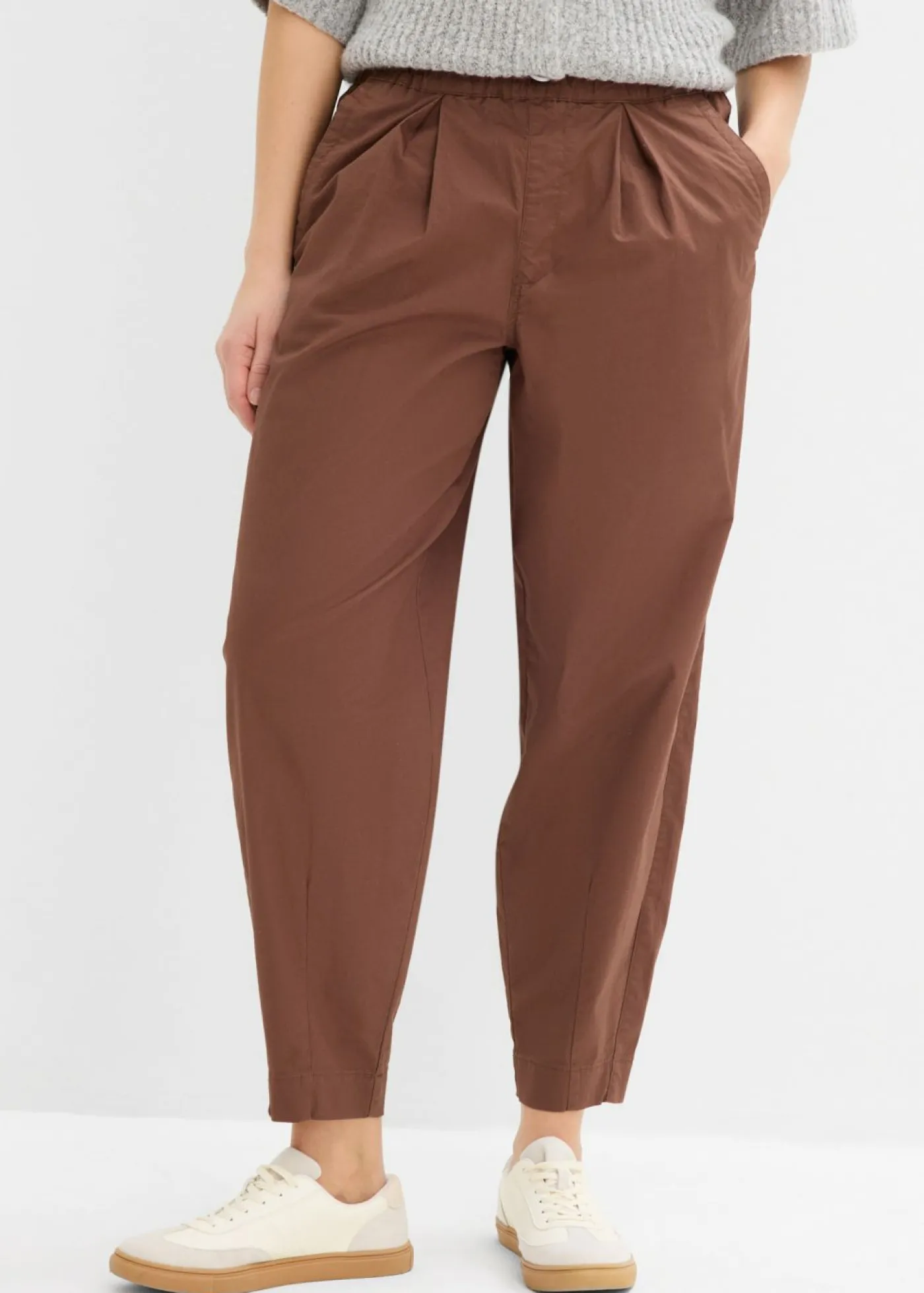 Mujer bonprix bonprix Pantalón con corte barrel y cintura cómoda