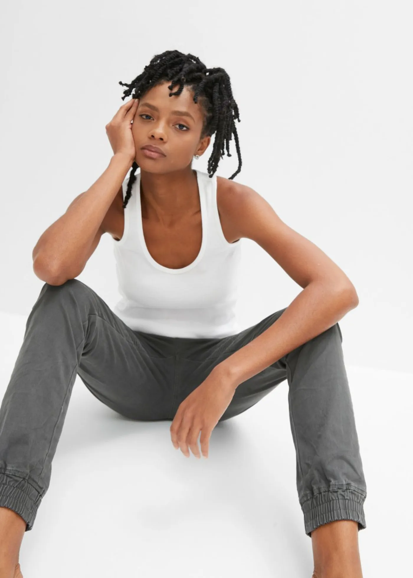 Mujer bonprix bonprix Pantalón con detalles biker