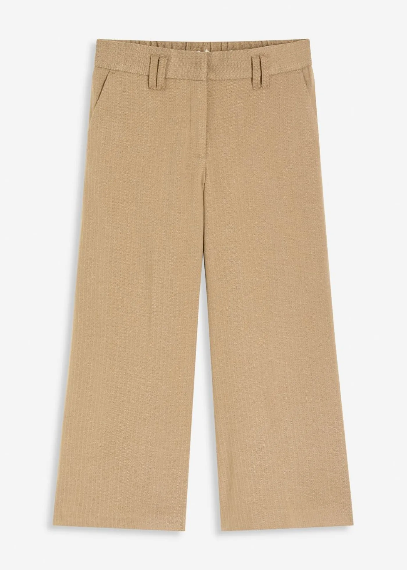 Mujer bonprix bonprix Pantalón con espiga en aspecto de lana