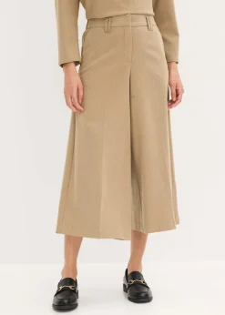 Mujer bonprix bonprix Pantalón con espiga en aspecto de lana