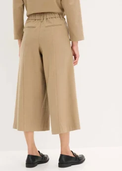 Mujer bonprix bonprix Pantalón con espiga en aspecto de lana