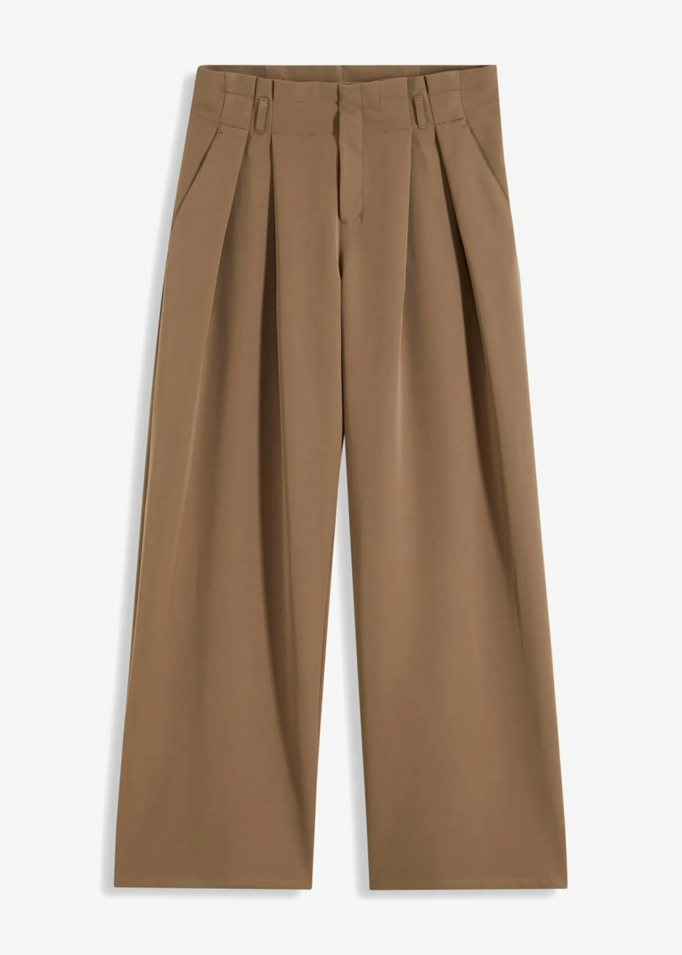 bonprix bonprix Pantalones>Pantalón con pinzas y cinturilla cómoda Oliva