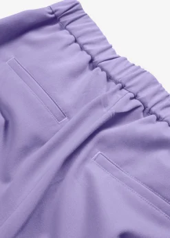 bonprix bonprix Pantalones>Pantalón con pinzas y cinturilla cómoda Violeta claro