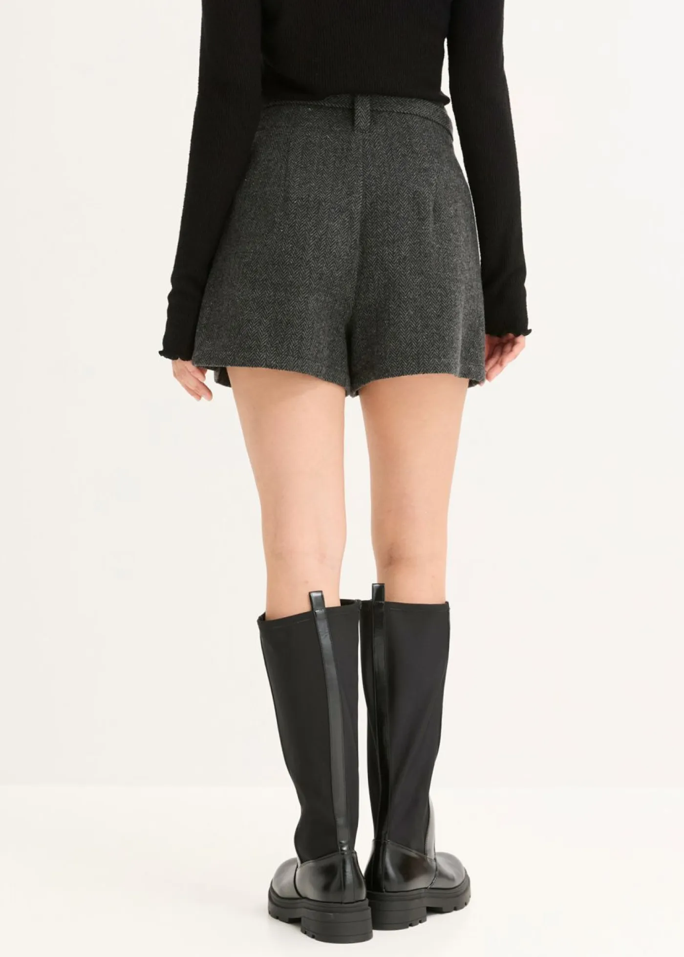 bonprix bonprix Shorts|Pantalones>Pantalón corto Antracita jaspeado