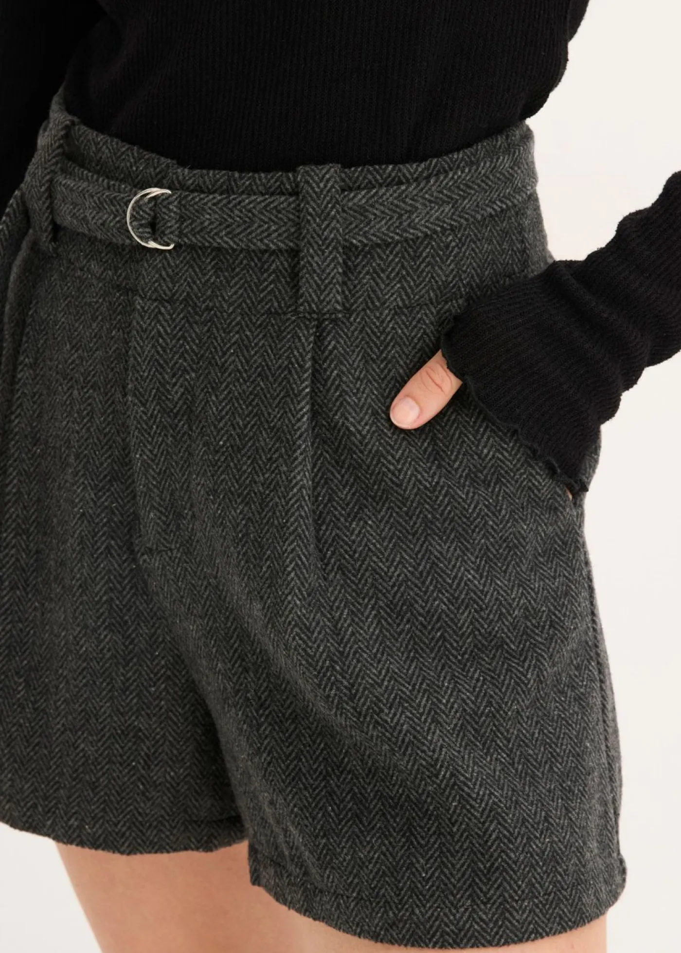 bonprix bonprix Shorts|Pantalones>Pantalón corto Antracita jaspeado