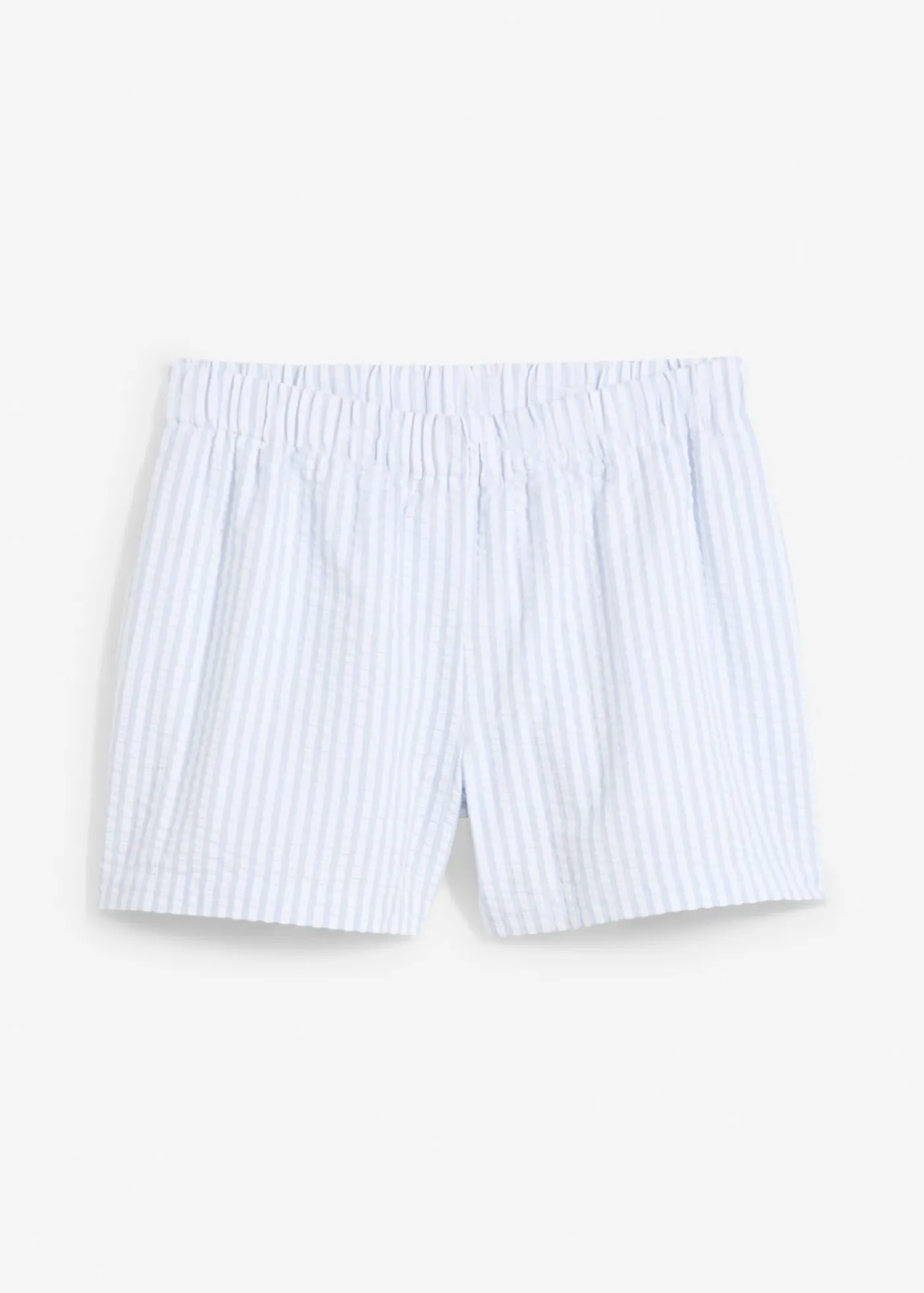 bonprix bonprix Shorts|Pantalones>Pantalón corto a rayas de algodón puro azul pálido-blanco con rayas