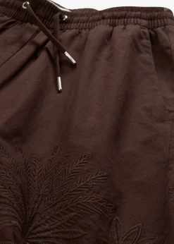 bonprix bonprix Premium|Shorts>Pantalón corto con contenido de seda Marrón oscuro