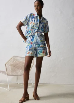 Mujer bonprix bonprix Pantalón corto con contenido de seda