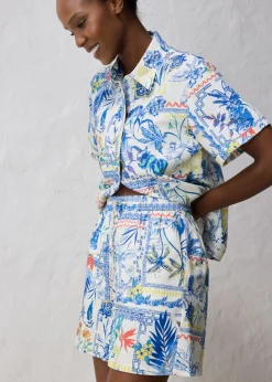 Mujer bonprix bonprix Pantalón corto con contenido de seda