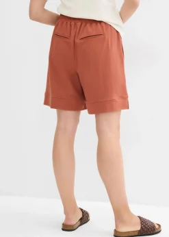 Mujer bonprix bonprix Pantalón corto de chándal de mezcla de algodón