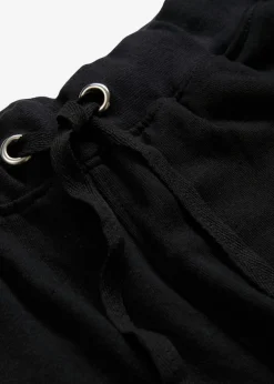 bonprix bonprix Shorts|Básicos>Pantalón corto de chándal de algodón puro Negro