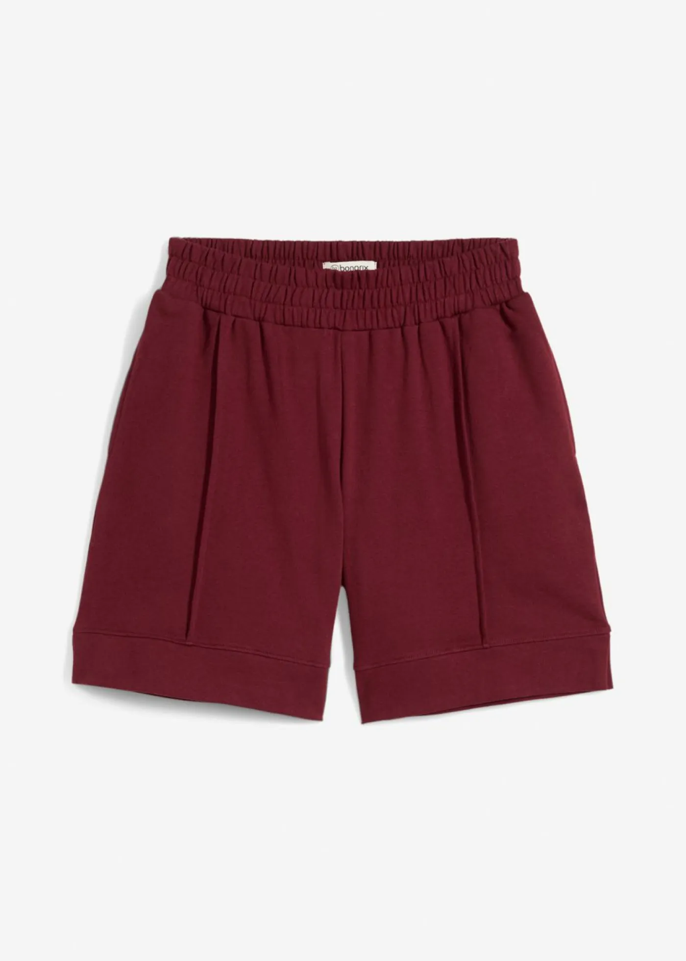 bonprix bonprix Shorts|Ropa Cómoda>Pantalón corto de chándal de mezcla de algodón rojo avellana