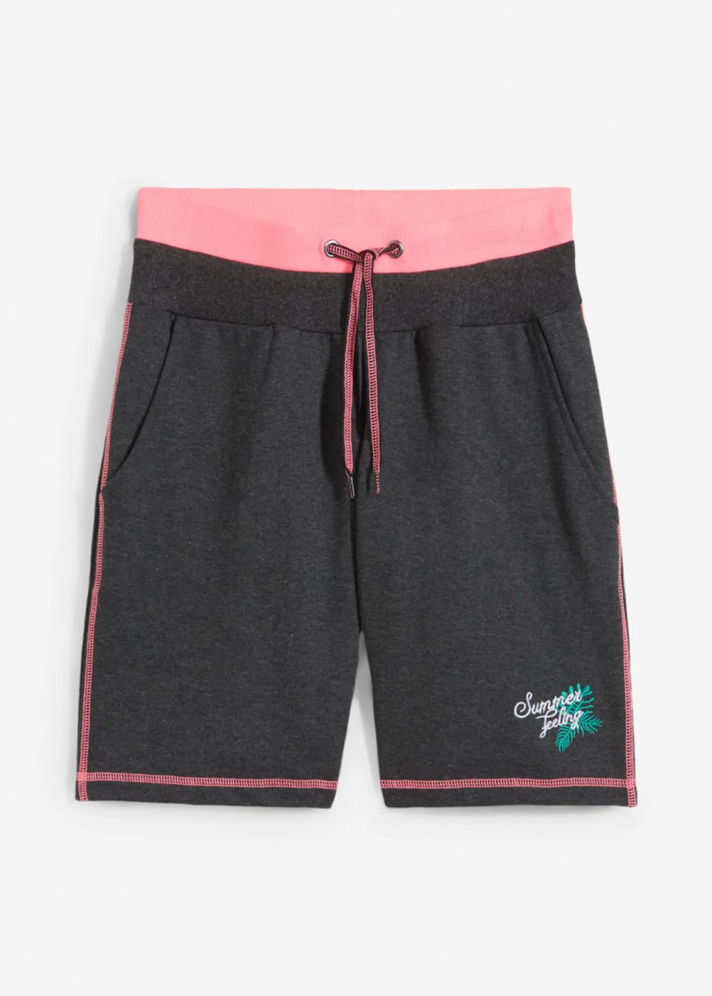 Mujer bonprix bonprix Pantalón corto de chándal de mezcla de algodón