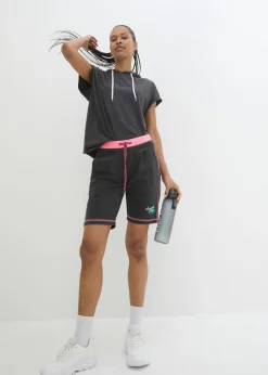 Mujer bonprix bonprix Pantalón corto de chándal de mezcla de algodón