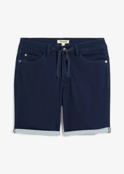 bonprix bonprix Shorts|Vaqueros>Pantalón corto de chándal, regular fit Azul oscuro denim
