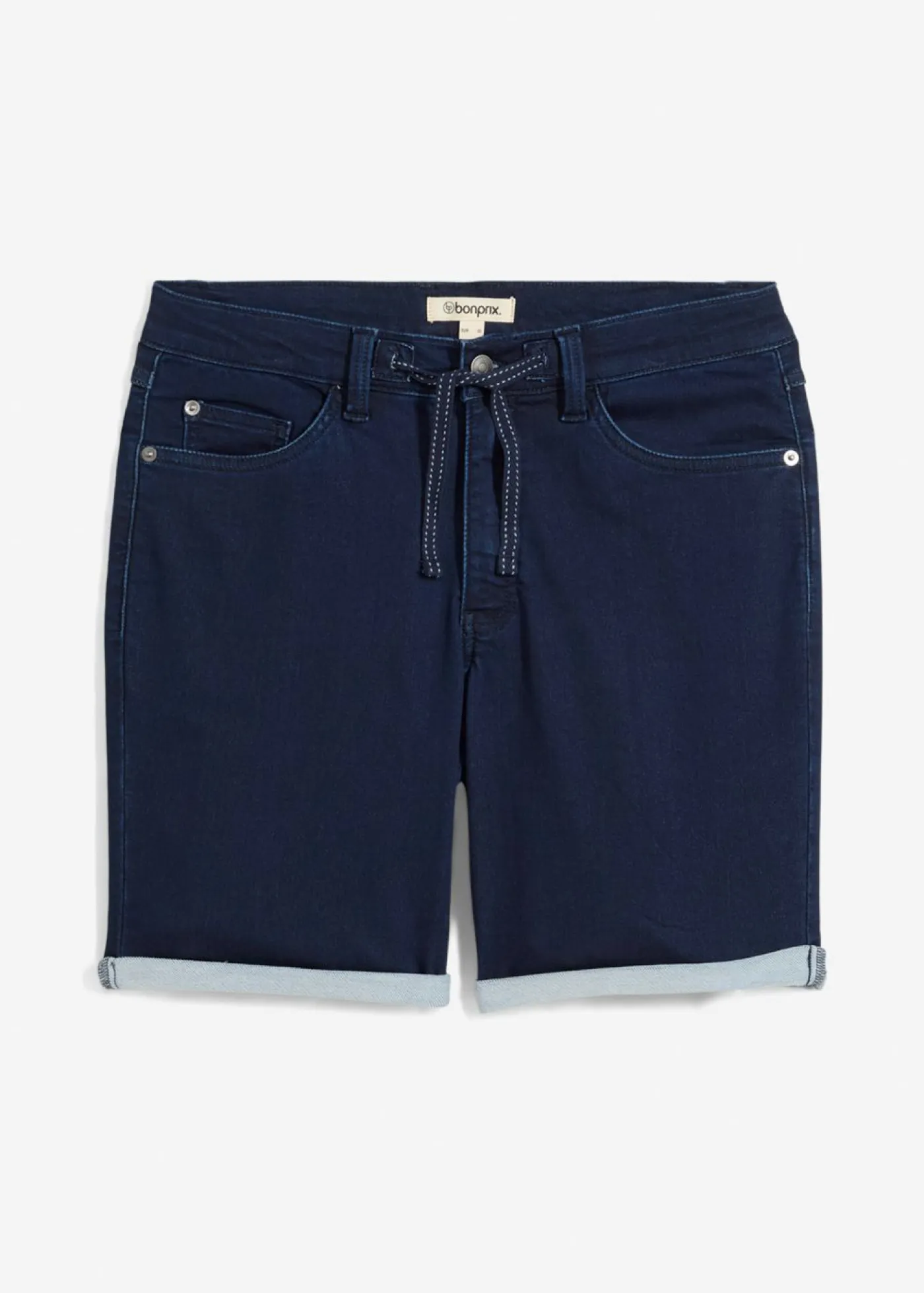 bonprix bonprix Shorts|Vaqueros>Pantalón corto de chándal, regular fit Azul oscuro denim