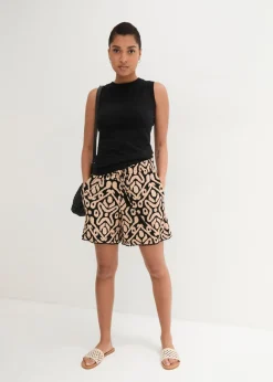 Mujer bonprix bonprix Pantalón corto de punto de mezcla de viscosa