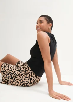 Mujer bonprix bonprix Pantalón corto de punto de mezcla de viscosa