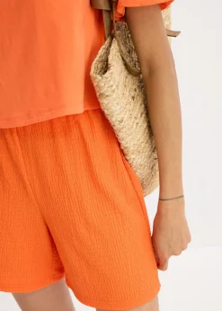 Mujer bonprix bonprix Pantalón corto de punto de crepé ligero