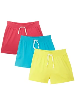 Niños bonprix bonprix Pantalón corto de punto de algodón orgánico puro (3 unidades)