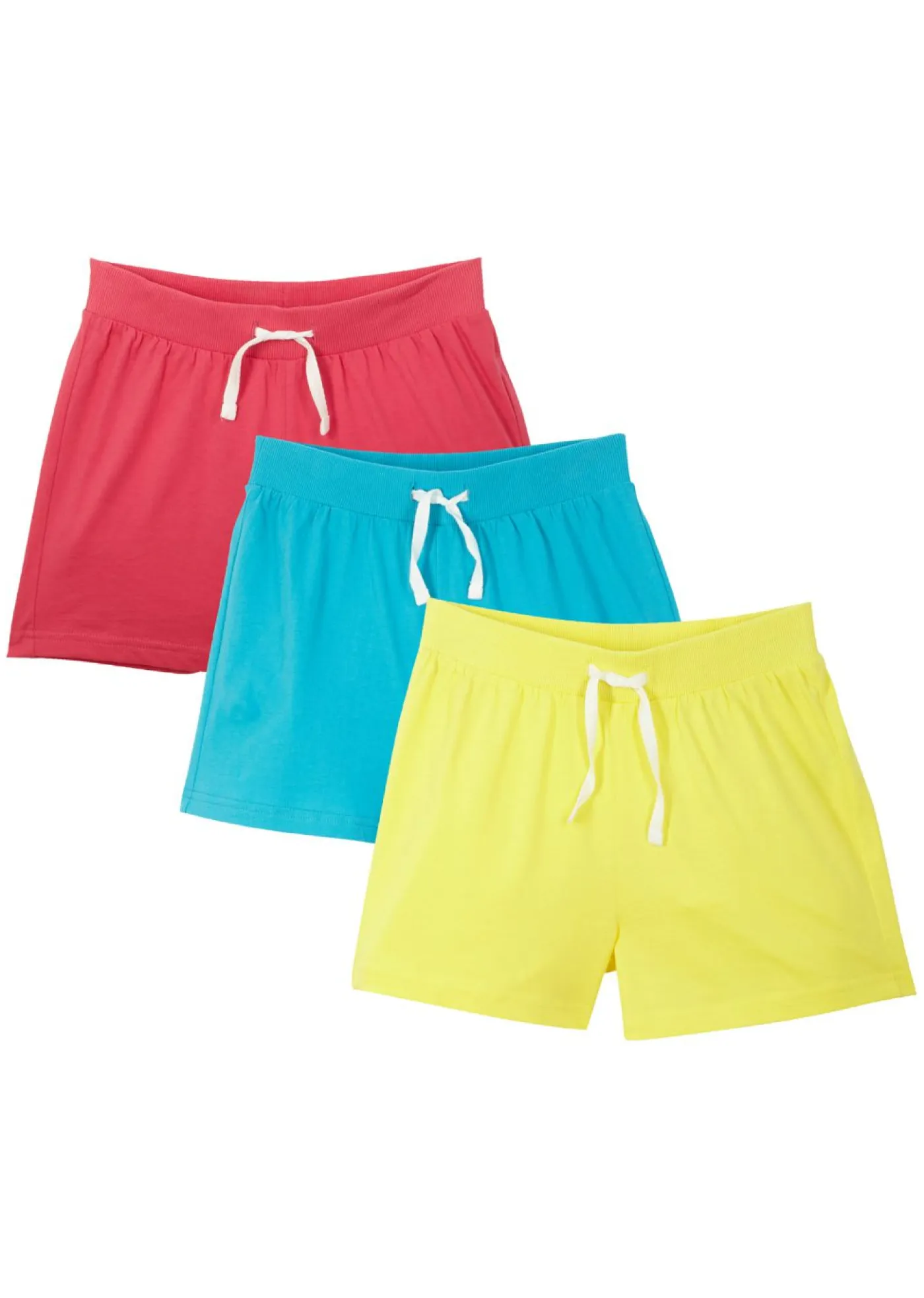 Niños bonprix bonprix Pantalón corto de punto de algodón orgánico puro (3 unidades)