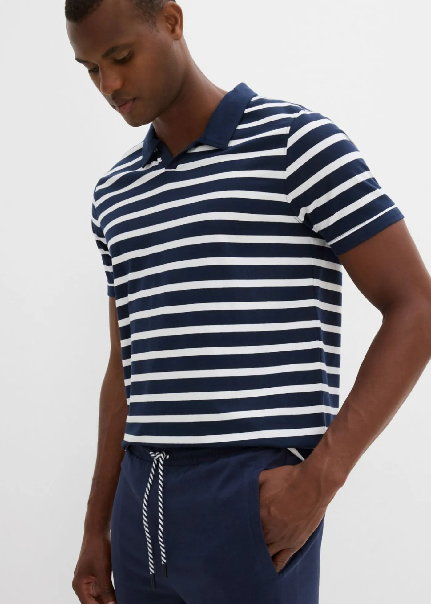 Hombre bonprix bonprix Pantalón corto de punto (2 unidades) de algodón orgánico puro