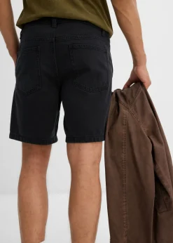 Hombre bonprix bonprix Pantalón corto de sarga de algodón puro con corte holgado