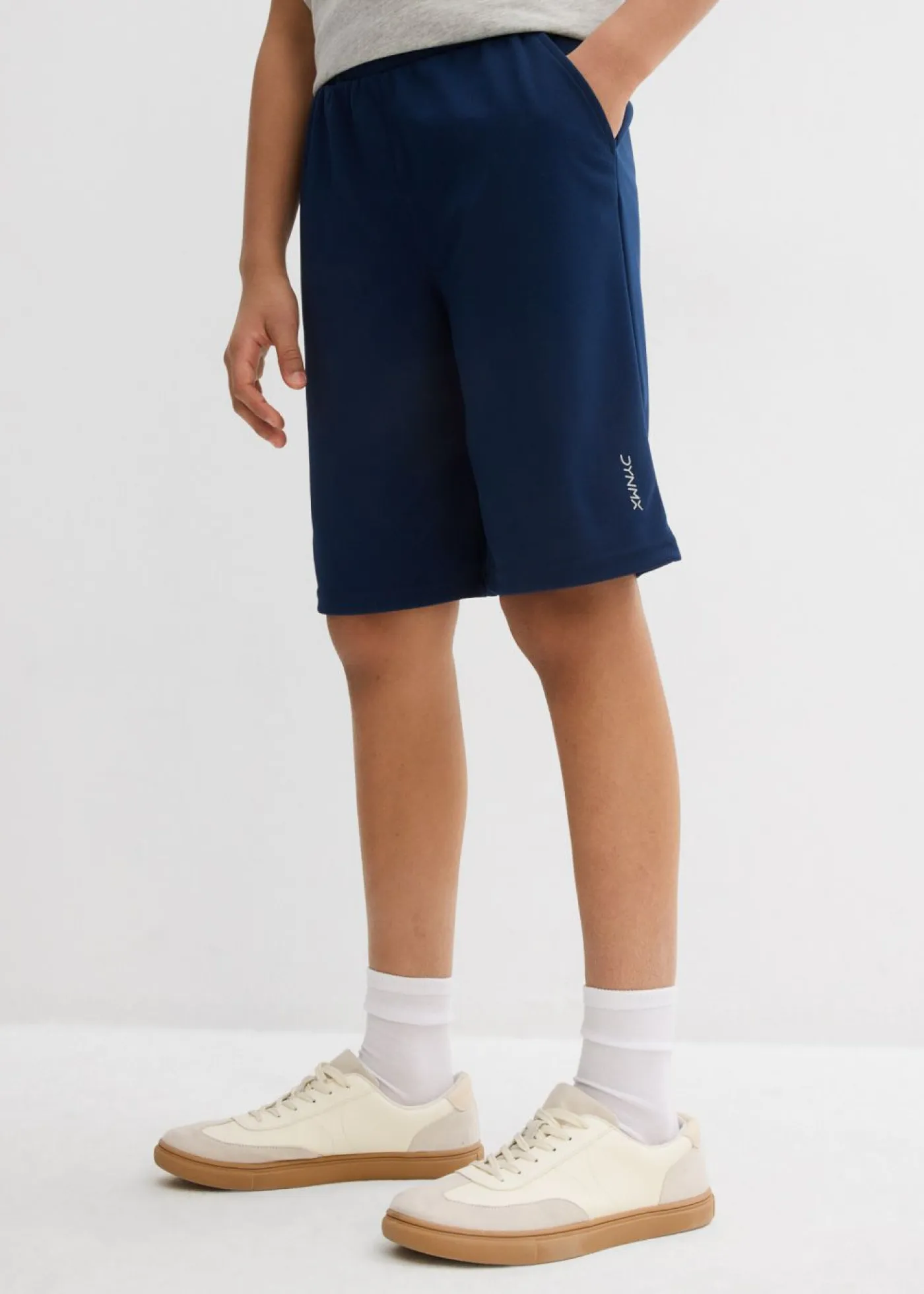 bonprix bonprix Ropa 9 A 16 Años·Shorts>Pantalón corto deportivo con corte regular Azul marino