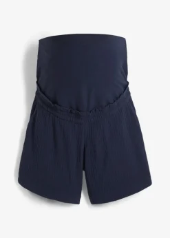 Mujer bonprix bonprix Pantalón corto premamá de muselina de algodón puro