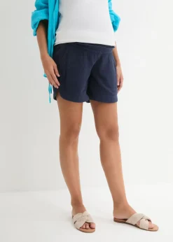 Mujer bonprix bonprix Pantalón corto premamá de muselina de algodón puro