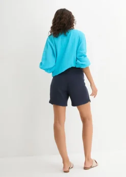 Mujer bonprix bonprix Pantalón corto premamá de muselina de algodón puro