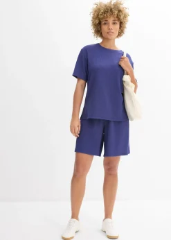 Mujer bonprix bonprix Pantalón corto sin cierre de crepé