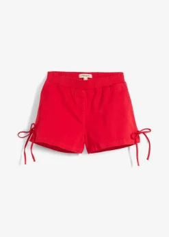 bonprix bonprix Shorts|Pantalones>Pantalón corto sin cierre de mezcla de algodón elástico Rojo tomate
