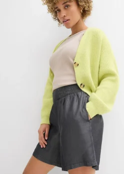 Mujer bonprix bonprix Pantalón corto sin cierre con nido de abeja