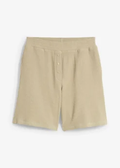 Mujer bonprix bonprix Pantalón corto sin cierre de algodón puro