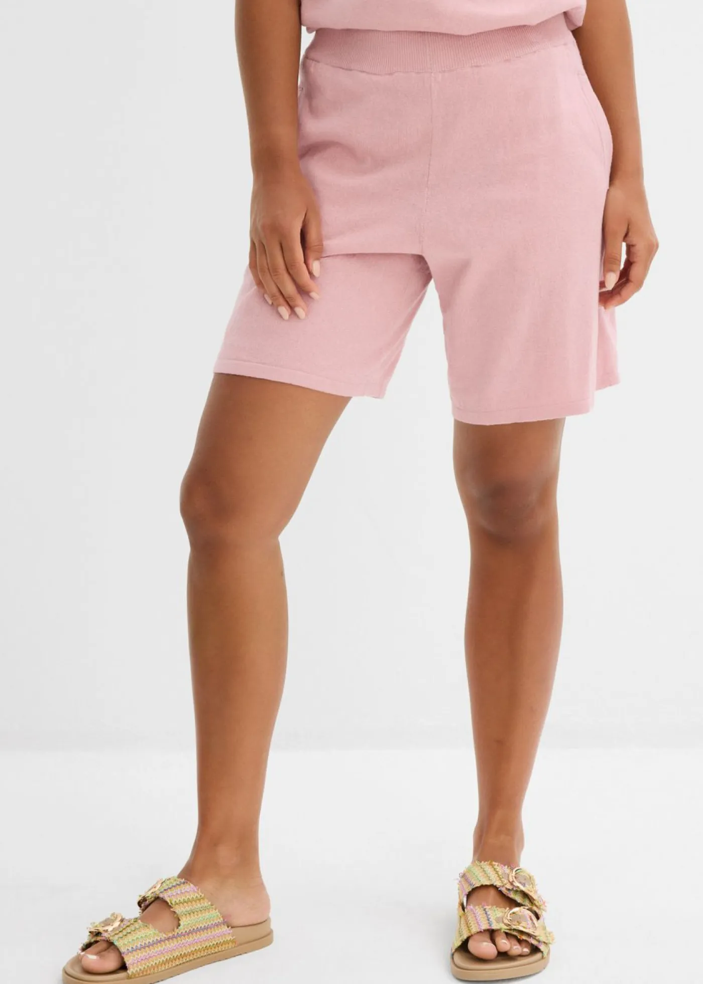 Mujer bonprix bonprix Pantalón corto sin cierre de punto fino