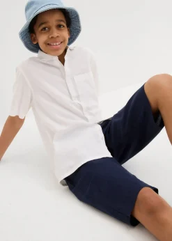 Niños bonprix bonprix Pantalón corto sin cierre de mezcla de lino ligera con corte regular