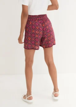 Mujer bonprix bonprix Pantalón corto sin cierre, estampado y con cintura elástica