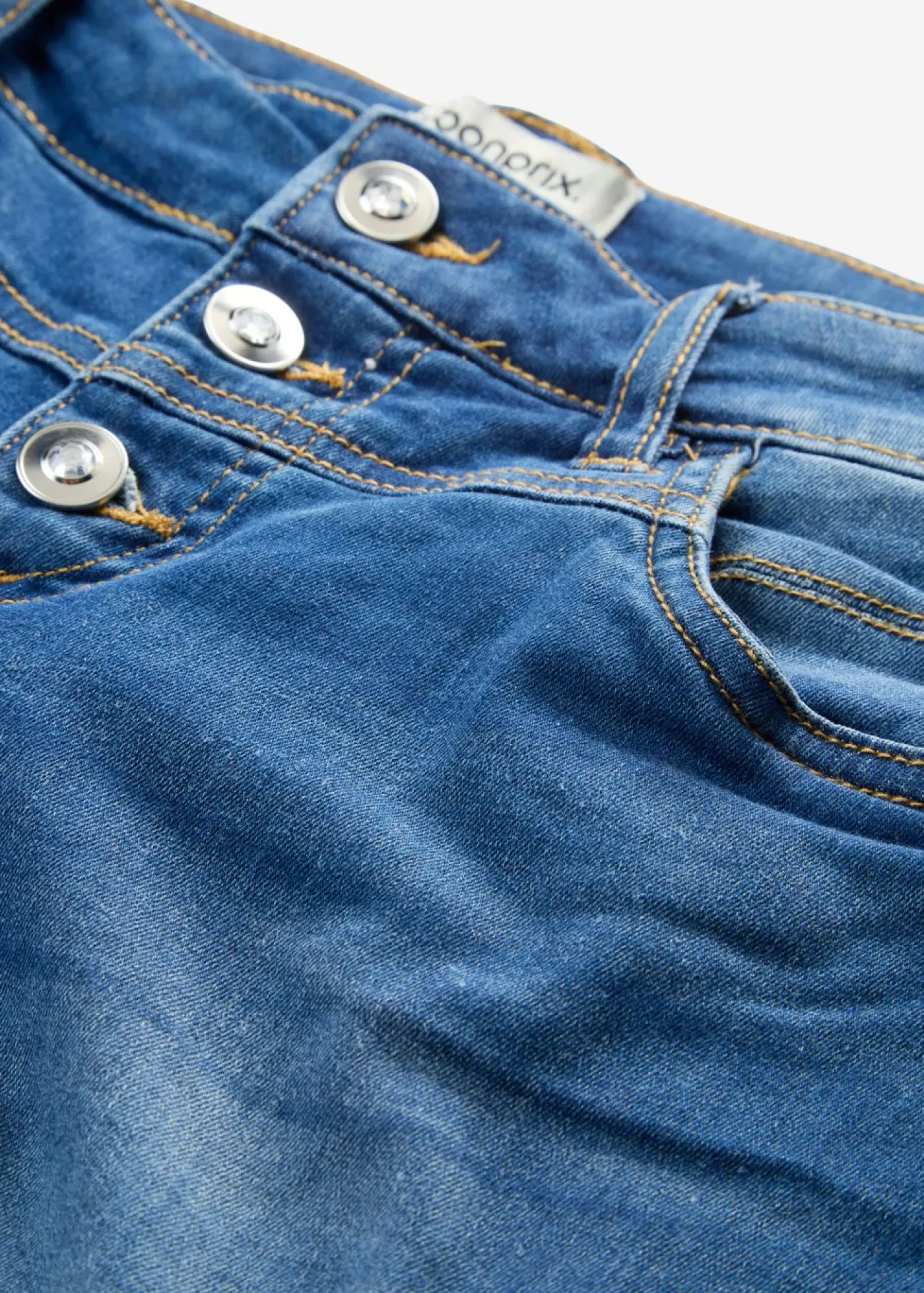 Mujer bonprix bonprix Pantalón corto vaquero con talle medio