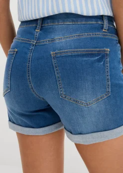 Mujer bonprix bonprix Pantalón corto vaquero con talle medio
