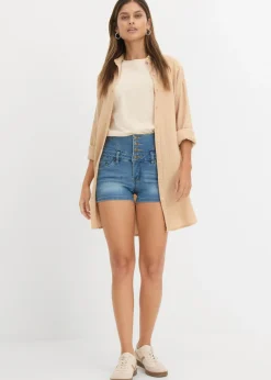 Mujer bonprix bonprix Pantalón corto vaquero de talle alto