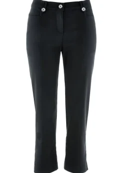 Mujer bonprix bonprix Pantalón de bengalina, largo 7/8, con cintura cómoda