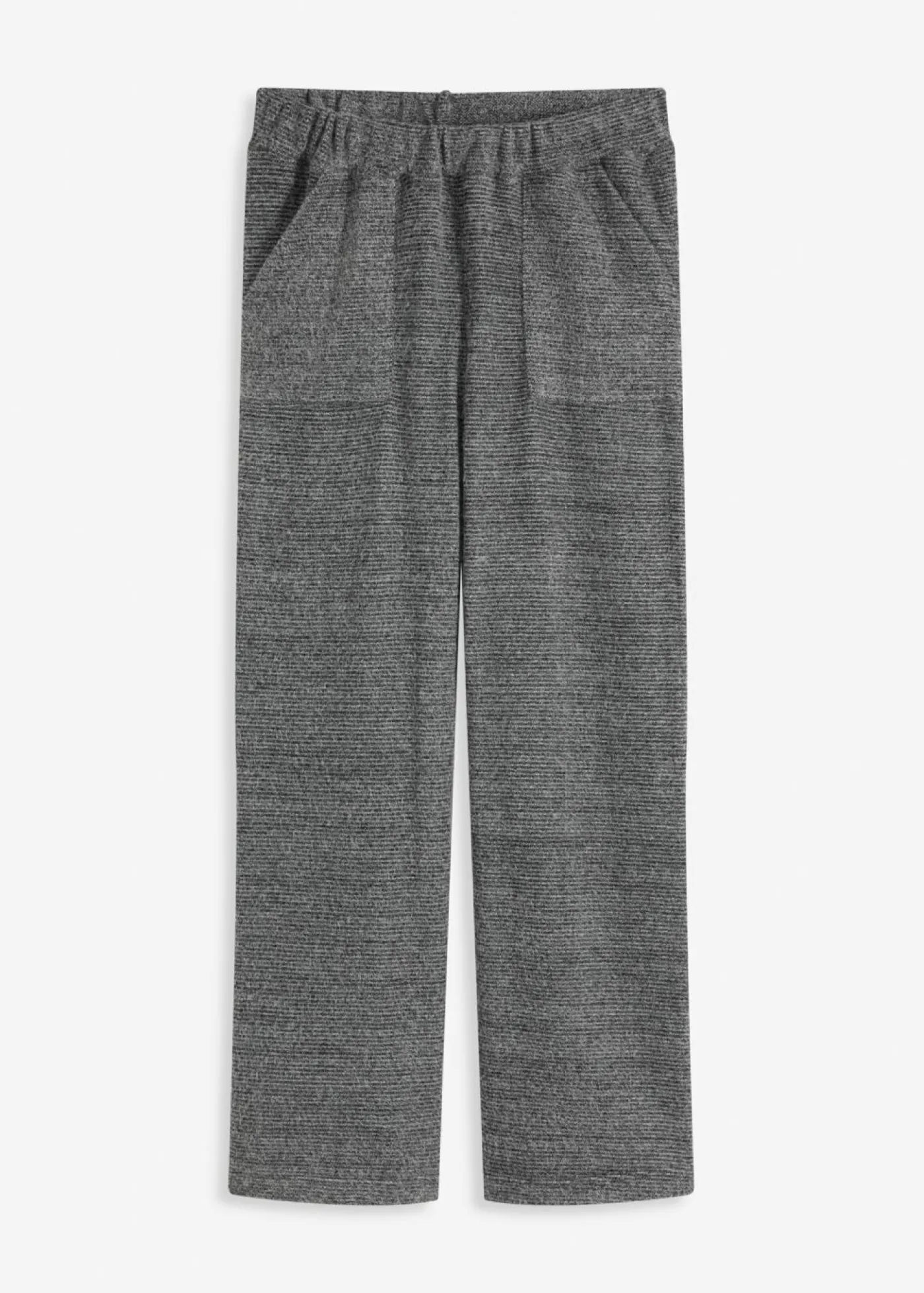 bonprix bonprix Homewear|Ropa Para Dormir>Pantalón de chenilla de suave gris jaspeado moteado