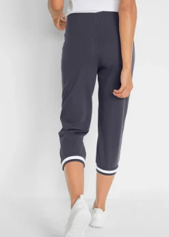 Mujer bonprix bonprix Pantalón de chándal 3/4 de mezcla de algodón
