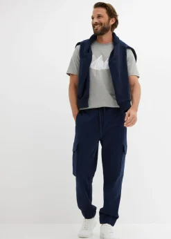 Hombre bonprix bonprix Pantalón de chándal con bolsillos tipo cargo y corte holgado