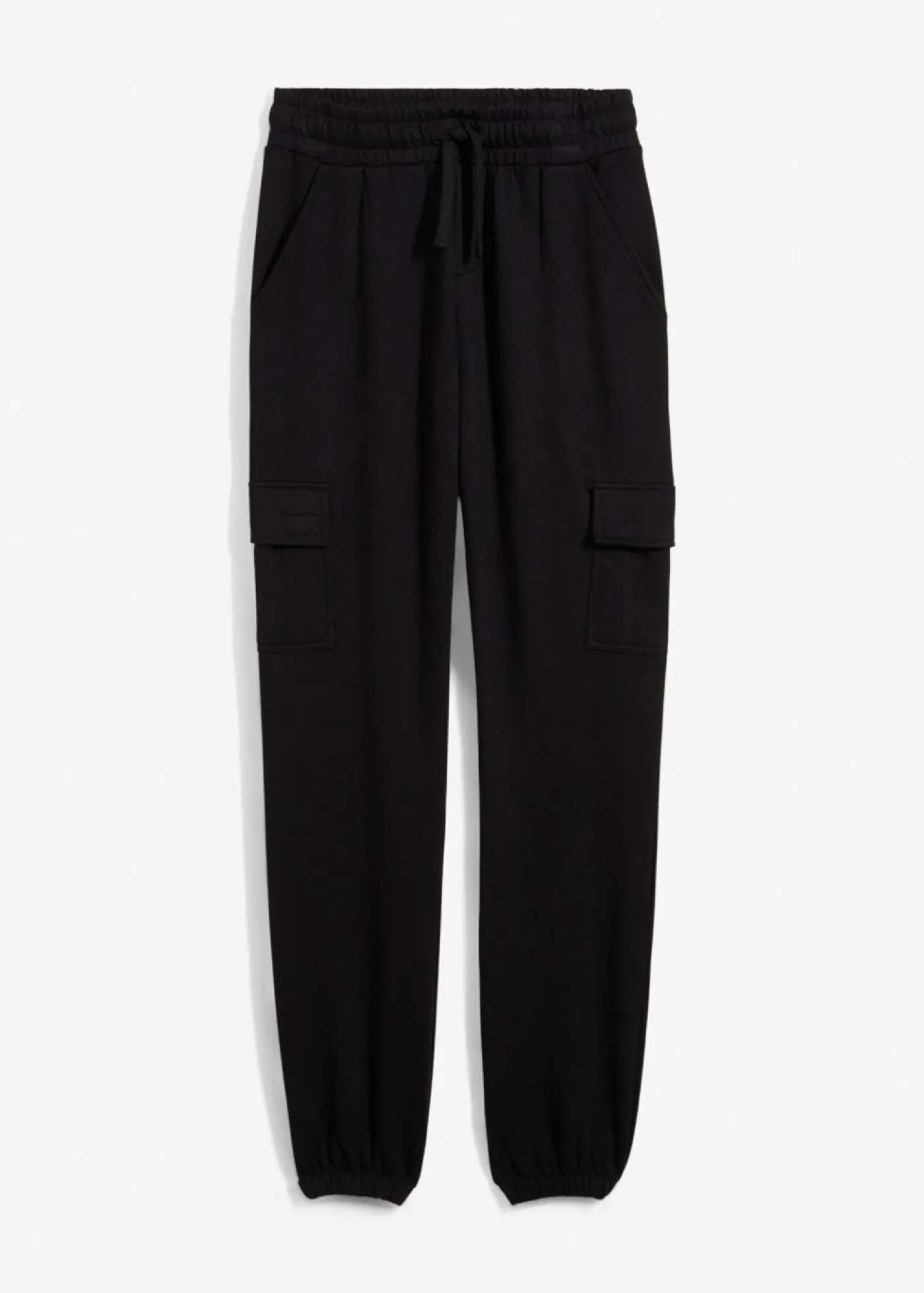 bonprix bonprix Ropa 9 A 16 Años·Pantalones>Pantalón de chándal con bolsillos tipo cargo Negro