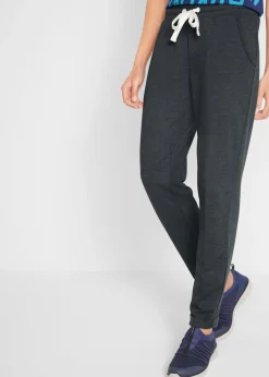 bonprix bonprix Básicos|Ropa Cómoda>Pantalón de chándal con cintura cómoda Negro jaspeado