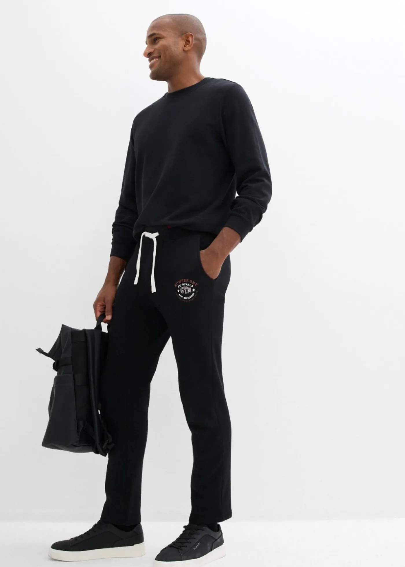 Hombre bonprix bonprix Pantalón de chándal con detalles deportivos