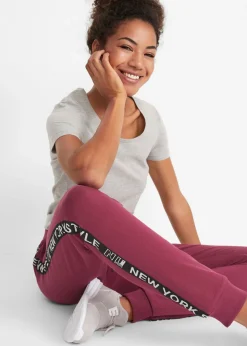 Mujer bonprix bonprix Pantalón de chándal con estampado